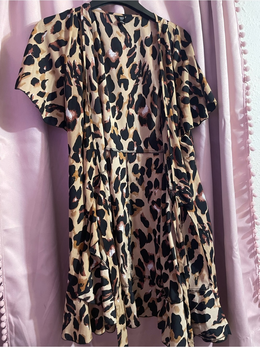 SHEIN Curve Cheetah/Leopard Print Dress/Cover Up/Robe